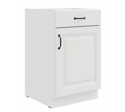 Dolní skřínka STILO - 50 D 1F 1S BB, Bílá/Bílá