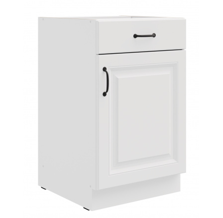 Dolní skřínka STILO - 50 D 1F 1S BB, Bílá/Bílá