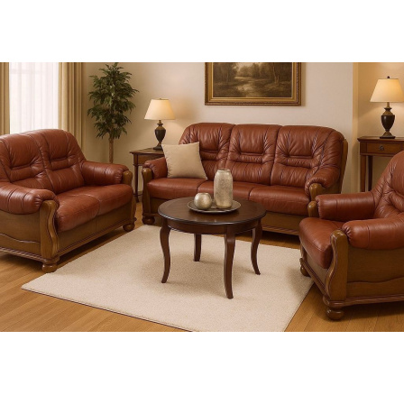 Kožená sedací souprava Royal 3f+2+1 rozkládací S42/D9 Kožená sedací souprava Royal 3f+2+1 rozkládací S42/D9