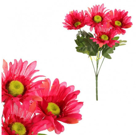 Gerbera - umělá kytice, barva červená