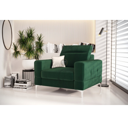 Křeslo čalouněné MALIBU 104 cm - zelená Křeslo čalouněné MALIBU 104 cm - zelená