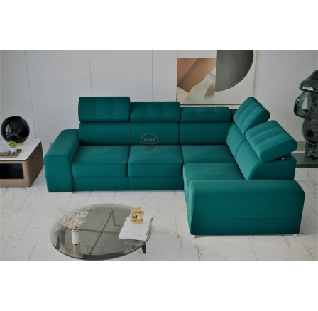 Rohová sedací souprava ROYAL II 280×210 - pravá, tyrkysová Rohová sedací souprava ROYAL II 280×210 - pravá, tyrkysová