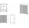Komoda ONDA 2D2S, černá / dub artisan