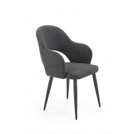Jídelní židle K364, šedý Velvet
