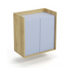 Skříň MOBIUS 2D CUPBOARD, přírodní/modrá
