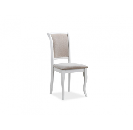 Jídelní židle MN-SC, béžová látka 132/bílá