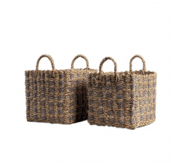 Pletený koš MADEN pro uložení 2 prvků 28x28x26/32 cm / 25x25x24/30 cm 736711