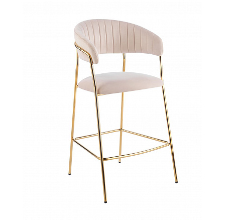 Barová židle H3-FX, béžová / zlatá Barová židle H3-FX, béžová / zlatá
