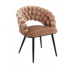 Židle velvet - Riviera 24 cappuccino K20-FX (B)