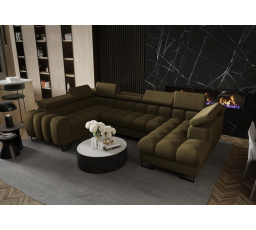 Rohová sedací souprava ASPEN MAX II 195x350x170 cm - levá, olivová
