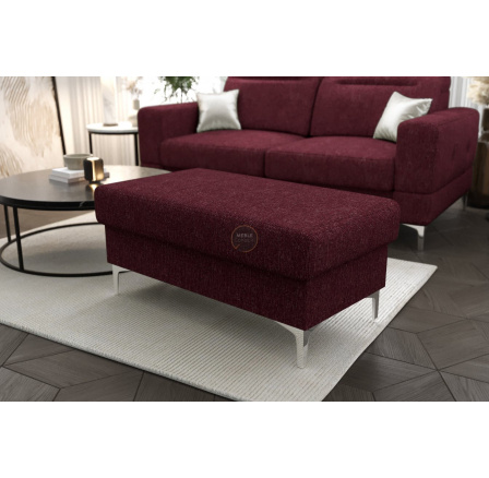 Taburet s úložným prostorem MALIBU 100x55 cm - bordó