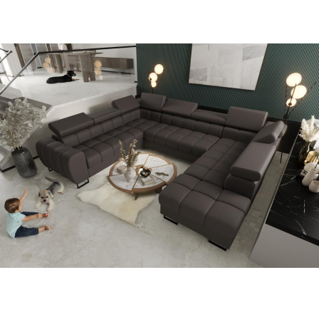 Rohová sedací souprava ASPEN MAX I 265x350x225 cm přírodní kůže - levá, přírodní kůže - volitelná barva Rohová sedací souprava ASPEN MAX I 265x350x225 cm přírodní kůže - levá, přírodní kůže - volitelná barva