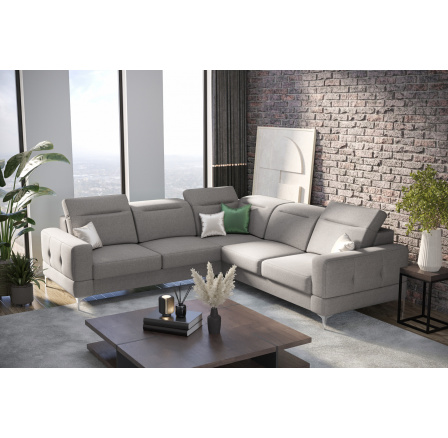 Sestava Rohová sedací souprava MALIBU MAX 250x250 a Křeslo s funkcí , relax šedá POL 17 - Rychlé doručení Sestava Rohová sedací souprava MALIBU MAX 250x250 a Křeslo s funkcí , relax šedá POL 17 - Rychlé doručení