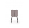 Jídelní židle K539 Velvet, Šedá/Černá