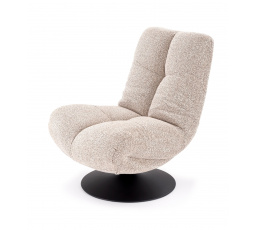 Otočné křeslo MANGO, Béžová/Černá