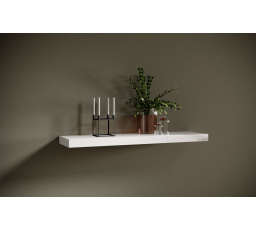 Závěsná police ANDREA 100x26 White Shine