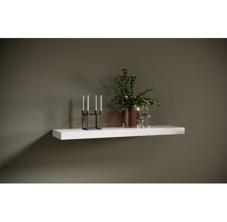 Závěsná police ANDREA 100x26 White Shine