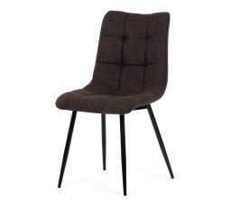 Jídelní židle, hnědá, látka, DCL-L1094 BR2