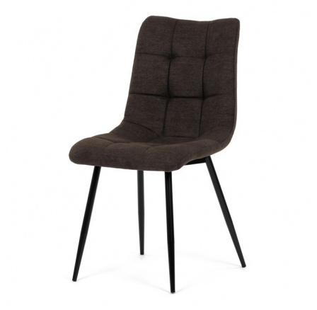 Jídelní židle, hnědá, látka, DCL-L1094 BR2
