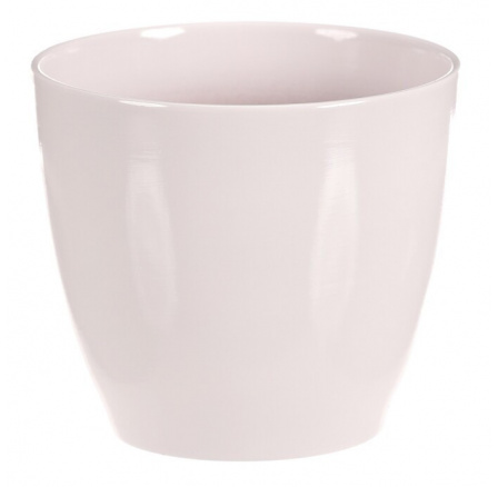 Obal na květiny - terakota, pr. 15 cm, barva bílá Obal na květiny - terakota, pr. 15 cm, barva bílá