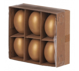 Vajíčko pravé - zlatá barva, cena za balení (6 ks)