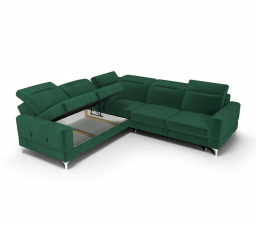 Rohová sedací souprava MALIBU MAX 250x250 přírodní kůže - levá, přírodní kůže - volitelná barva