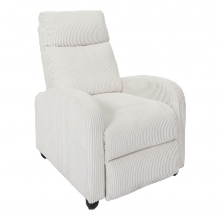 Rozkládací křeslo Recliner Dream bílý manšestr