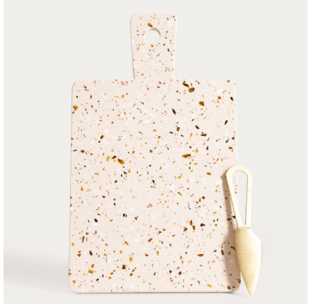 Deska TERRAZZO terrazzo s nožem 2 ks 743177