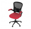 Kancelářská židle, houpací mechanismus, červená, KA-V317 RED