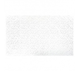 Ubrus - stříbrný vánoční vzor, 100% polyester, 130 x 220 cm