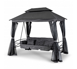 Zahradní houpačka CARMEN Šedá/Černá