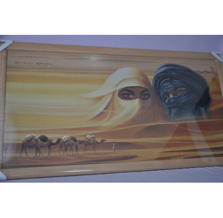 Obraz Sahara 107x57 světlý rám O13