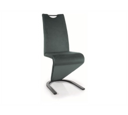 Jídelní židle H-090 VELVET, Zelený Bluvel 78/Černá