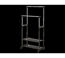 Věšák NOVA II BIS, chrom/černá