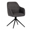 Jídelní židle, šedá, látka, HC-536 GREY2