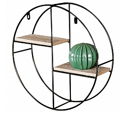 Polička, kov, hnědá, P-063 OAK