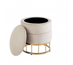 Taburet velvet béžová P3-FXJG G