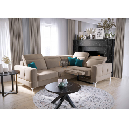 Rohová sedací souprava MALIBU , relax s funkcí spaní 185x250 cm - pravá, béžová Rohová sedací souprava MALIBU , relax s funkcí spaní 185x250 cm - pravá, béžová