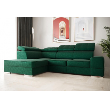 Rohová sedací souprava ROYAL I 260×185 - zelená , levá Rohová sedací souprava ROYAL I 260×185 - zelená , levá