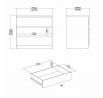 Komoda Simplicity 235, bílá