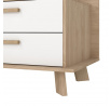 Tv komoda Iker 717, jackson hickory/bílá