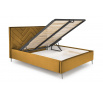 Postel MODULO W1 160 - Čelo postele, Hořčicový Monolith 48