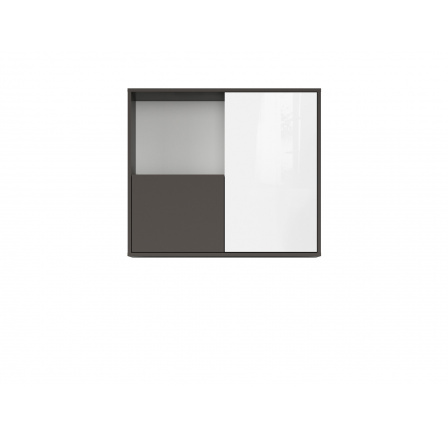 GRAPHIC (S343) SFW2D/86/75/C šedý wolfram/bílý lesk (laminát)