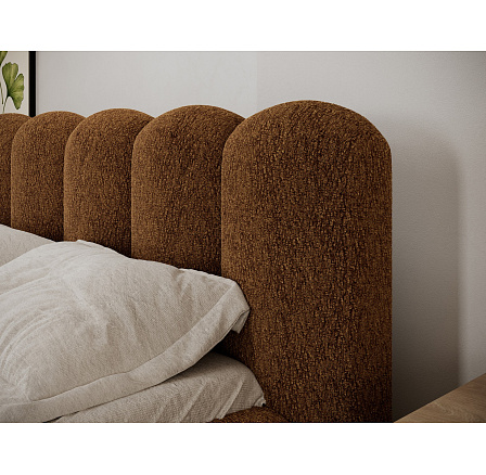 Oloroso bed 180x200 with metal frame and storage compartment, brown chenille Kendell 22 1 Oloroso bed 180x200 with metal frame and storage compartment, brown chenille Kendell 22 1