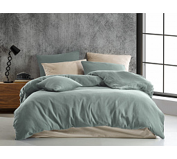 Francouzské mušelínové povlečení mint 220x200