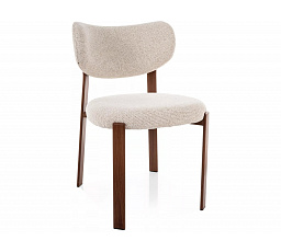 Židle RIN D, Ořech / světle béžová 255