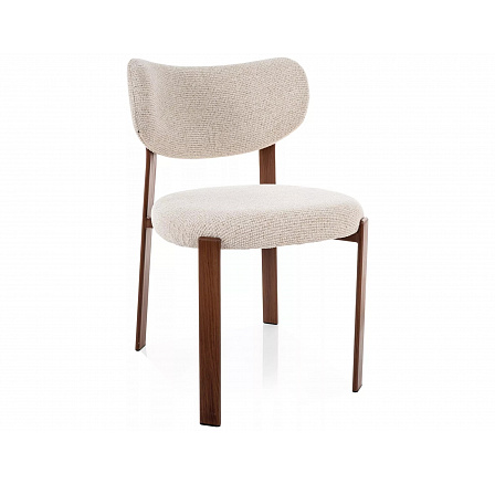 Židle RIN D, Ořech / světle béžová 255