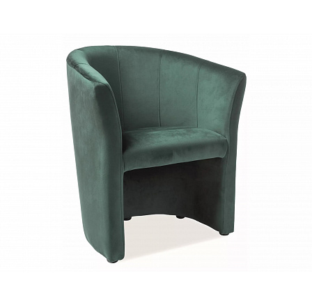 Křeslo TM-1 VELVET, Zelený Bluvel 78/Wenge