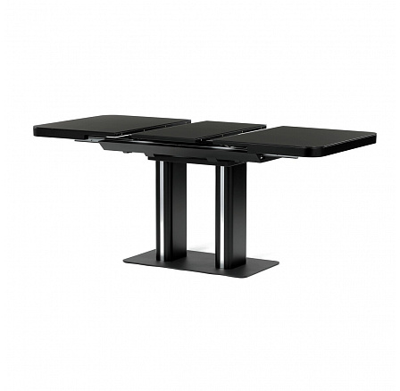 Jídelní stůl rozkládací 120-160x80 cm, mdf, černá, HT-D1926 BK