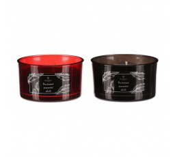 Svíčka aromatická ve skle - vel. M, mix 2 barev a vůní, parafín, cena za 1 ks.